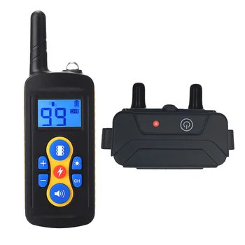 

Pet Dog Rechargeable Anti Bark Collar Control Trainer 600m Remote Control Waterproof Stop Barking with LCD Display Drop JY