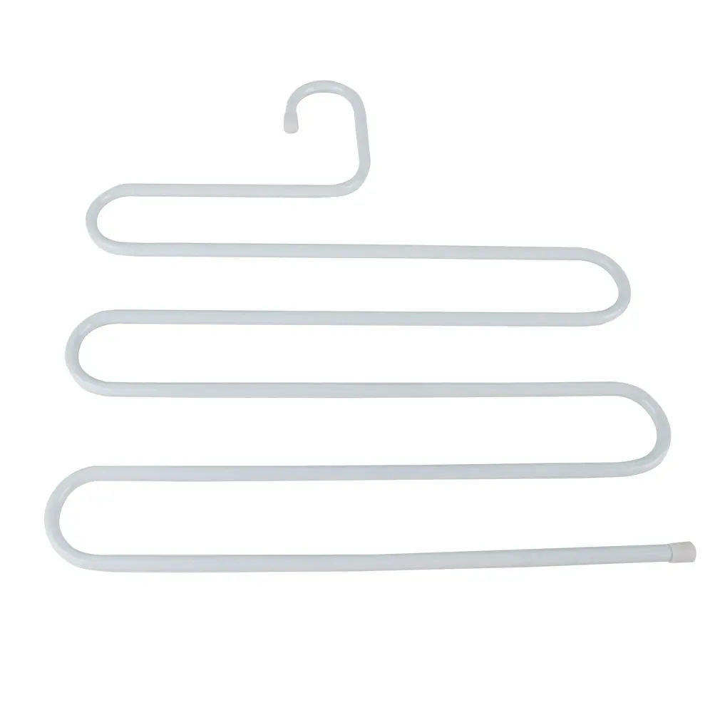 

Multifunction Metal Magic Pants Hanger Space Saver Rack Jeans Scarf Tie Closet Tool Remove Slacks Quickly And Efficiently