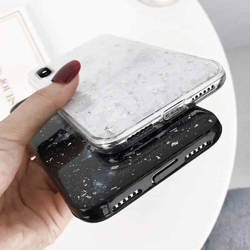 Lovebay Блестящий блестящий чехол для телефона для iPhone 11 Pro Max X XR Xs Max Мягкая Блестящая задняя крышка для iPhone 6 6s 7 8 Plus