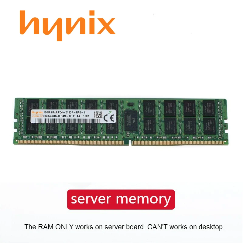 Hynix DDR4 ОЗУ 8 ГБ 4 16 32 PC4 2133 МГц 2400 2666 или ECC REG Серверная память с поддержкой