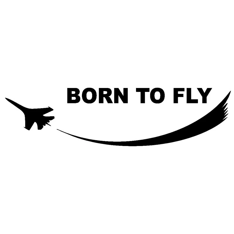 Dawasaru прекрасный автомобиль Стикеры s Born To Fly самолет исследовать облака машины