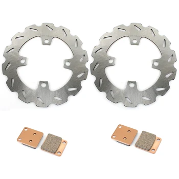 

BIKINGBOY ATV Front Brake Discs Disks Rotors Pads For Yamaha YFM 400 450 Kodiak 2WD 4WD YFM 450 Grizzly Auto 4x4 / EPS