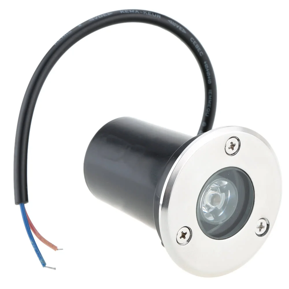 NEWKBO 1W 12V DC IP67 Светодиодный светильник подземный водонепроницаемый высокомощный закаленное стекло Открытый Сад Квадратный пейзаж CE RoHs