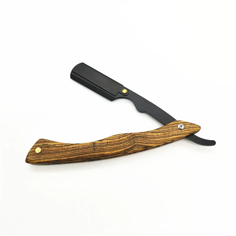 

Gold Sandalwood Razor Shaving Knife Hairdressing Scraper Haircut Razor Haircut Knife Shaving Sweat Knife G1105