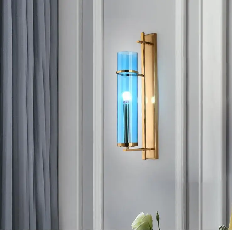 

Light luxury wall lamp simple post modern living room bedroom bedside lamp office restaurant background wall restaurant project