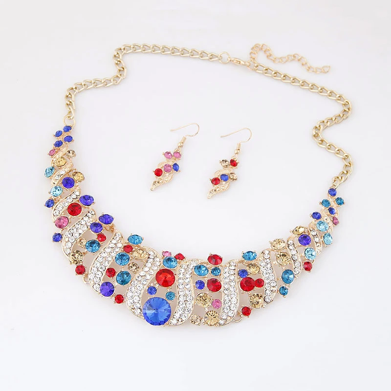 رومانسية 6 قطعة/المجموعة مجوهرات الزفاف مجموعة لام...