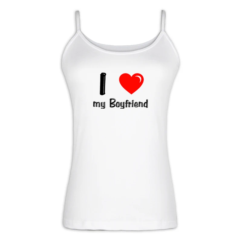 iaSingletS1405W Собака надписи MOM LOVE Heart футболки с надписью «I LOVE My Boyfriend Karma Place для грех сексуальные дамские, женские жилет из джерсовой ткани детский комбинезон из хлопка, топы на лямках - Цвет: iaSingletS1405W