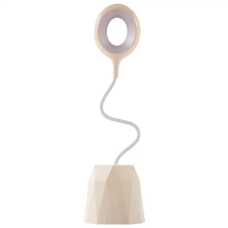  Rechargeable Flexible USB Table Lamp Brightness Controllable Three-touch Dimming Storage Pen Phone 