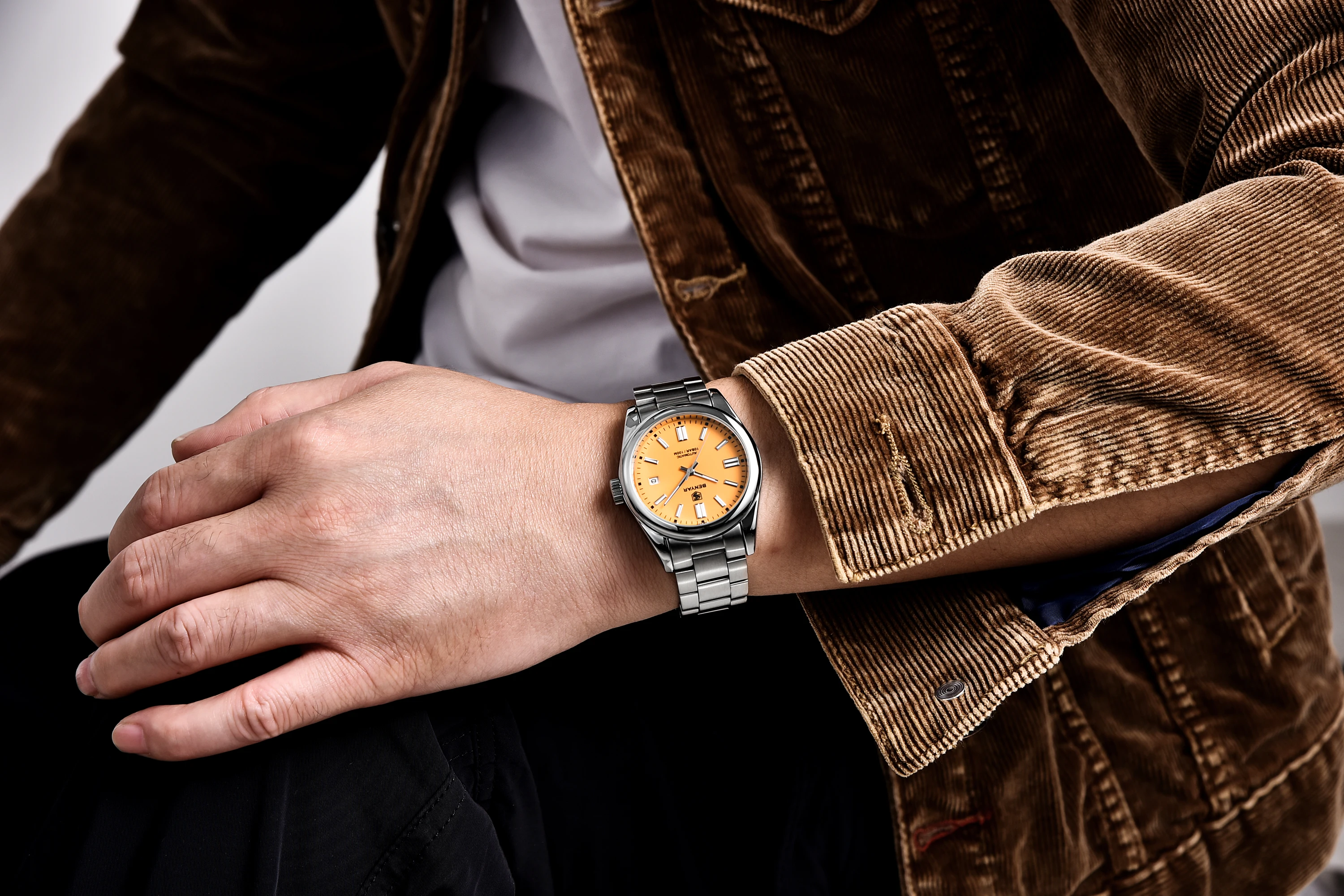 2021 New BENYAR 39MM Men's Watches Mechancial Watch Men Luxury Automatic watch for men Stainless steel Waterproof Clock Man