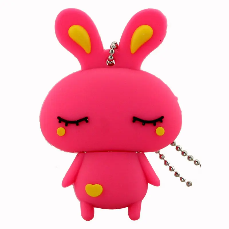 Hot Sale Lovely Animal Rabbit USB Flash Drive Pen Drive 4GB 8GB 16GB USB Stick Cle External Memory Storage Bunny Pen Drive Gifts 500gb usb stick USB Flash Drives