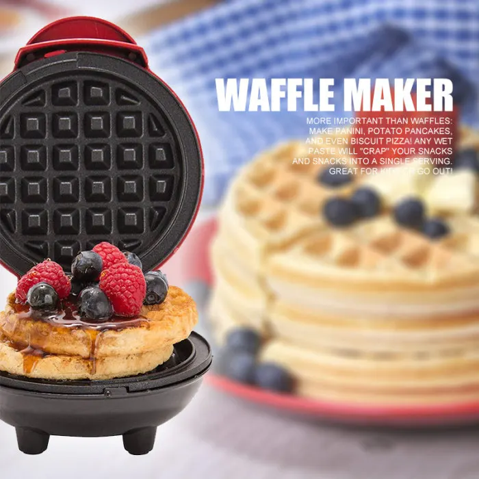 HOT Mini Waffle Maker Machine for Individual Waffles Hash Browns Breakfast Snacks TI99