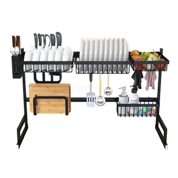 

High Quality Dish Drainer Sink Holder Dish Drainer Kitchen Storage Rack Rack Kitchen Organizer Storage Shelf Stainless Steel