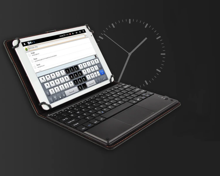 

Беспроводной Bluetooth тачпад Клавиатура чехол для Teclast M18 10,8 ''10,8 дюймов Капа универсальная из искусственной кожи с магнитной защелкой и опцией подставки чехол funda