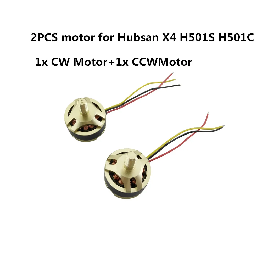 2pcs Brushless Motor For Hubsan X4 H501s H501c H501a H501c H501m H501s W H501s Pro Cw Ccw Brushless Motor Drone Spare Parts