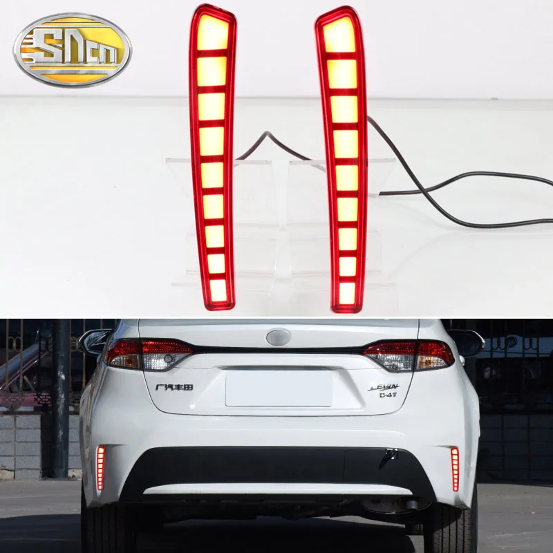 

LED rear bumper lights for Toyota Corolla SE/LE/XSE/XLE US Edition 2019 2020 tail light daylight+brake+ Dynamic turn signal lamp