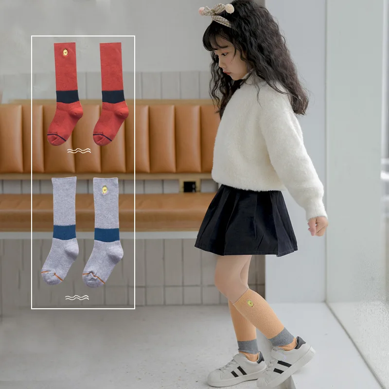 

Small Alpaca Korean-style Spring New Style Cotton Children Short Socks Small Yellow Duck Embroidered Tube Fashion Socks
