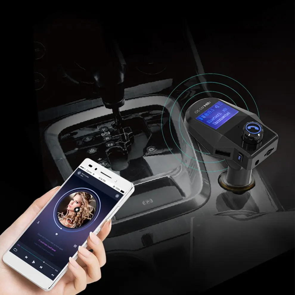 M8 Автомобильный Bluetooth MP3-плеер автомобильный Bluetooth hands-free автомобильный Bluetooth fm-передатчик Автомобильный mp3