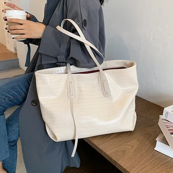

Stone Pattern High Quality Pu Leather Shoulder Bags For Women 2020 Elegant Handbags Female Travel Totes Lady Fashion Hand Bag