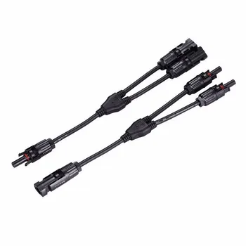 

1 Pair 2Y Solar Panels Parallel Connection Connector Branch 1 To 2 Type Male & Female Solar System Terminals Accessories
