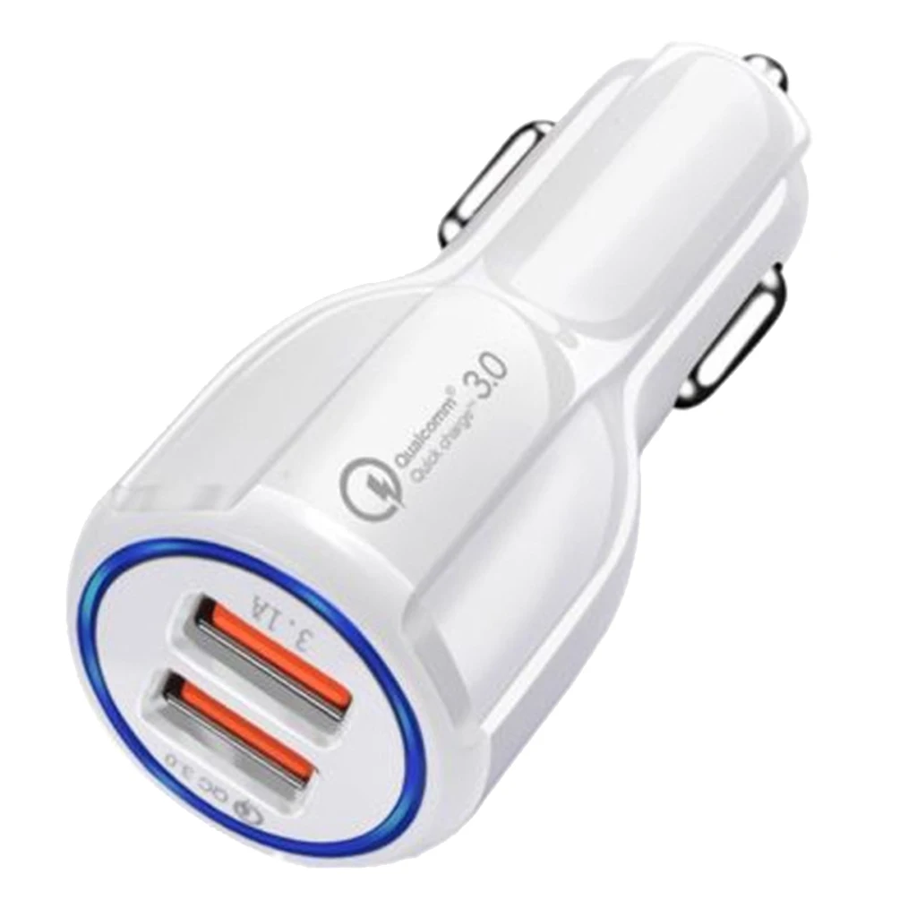 DC 2 USB Adapter Car Charger Motorcycle Motorbike Scooter Power Supply