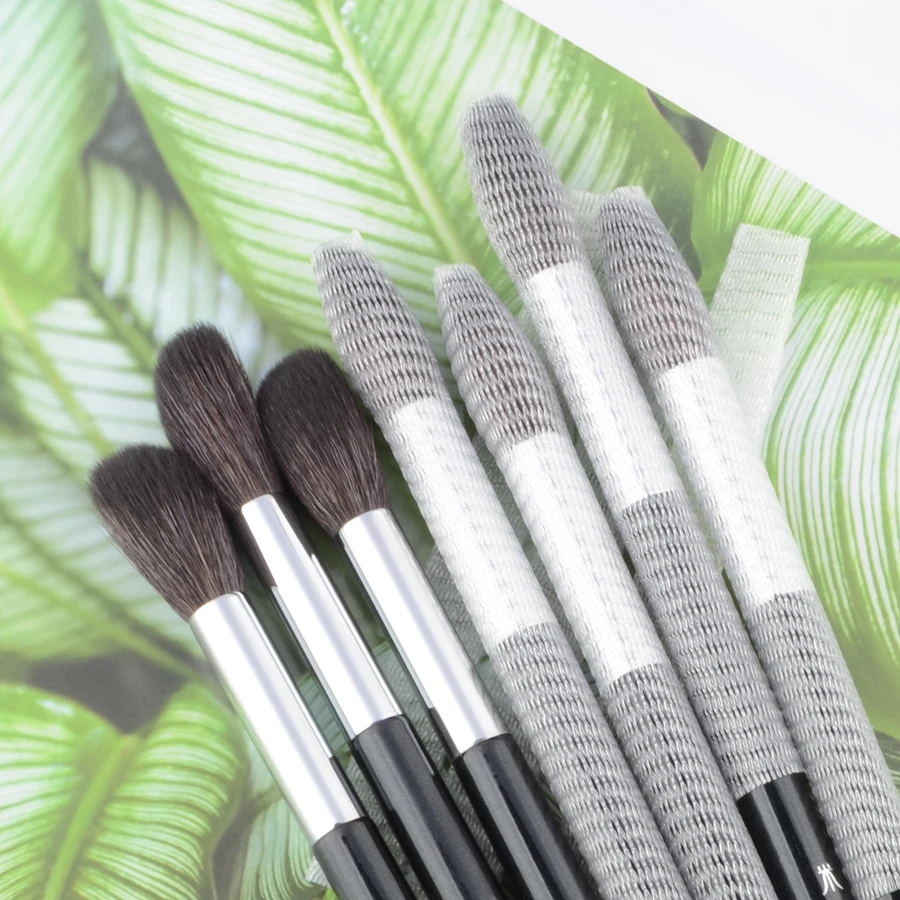 Makeup brushes protective Net 50 pcs 1cm wide Cosmetic tools Pen cover protector plastic white sheath mesh 5