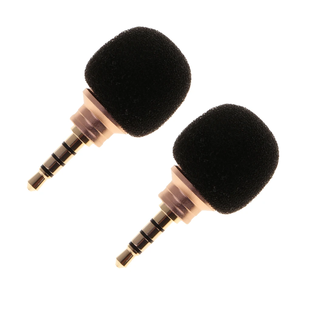 2 Pcs Mini 3.5mm Microphone Omni-Directional Mic For Cellphone Smartphone iPad iPhone5 6s Mobile Phone Recording Portable | Электроника