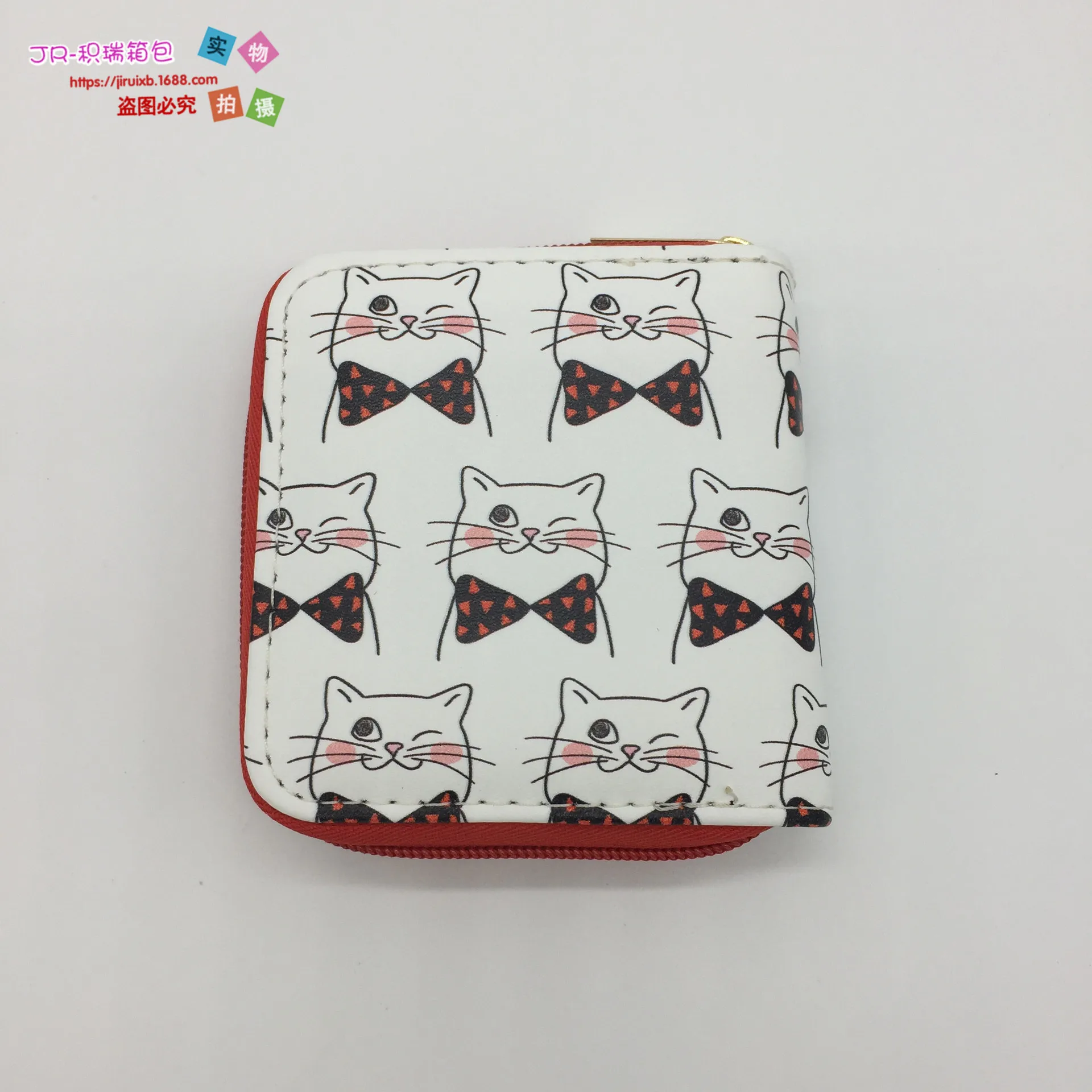 

2019 Hot Selling Hot Cat Series Pu Wallet Children's Bags-Style Short Zipper Bag Yiwu