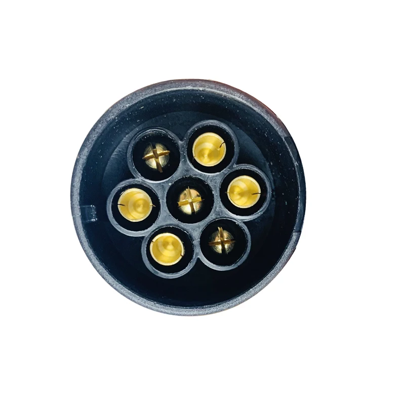 EgoTrailer 7 Pin Trailer Round Socket Female Plug to 7 RV Blade Trailer Adapter Connector Adaptor RV Parts Camper Caravan Access