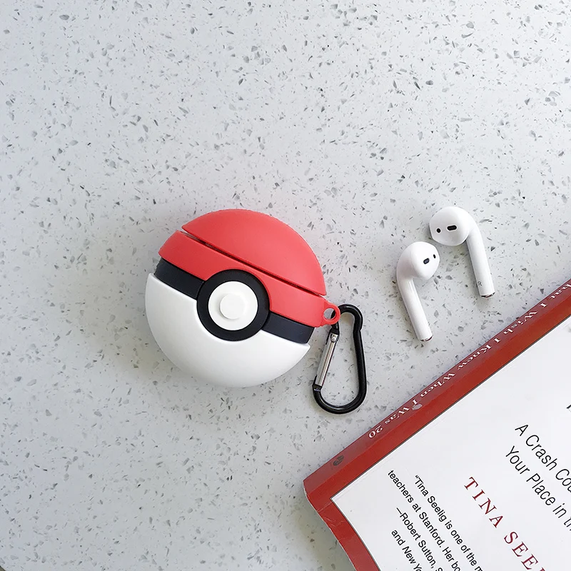 as pic 3D милый мультяшный аниме мягкий чехол для Airpods 2 чехол силиконовый мини-чехол для наушников для Apple Airpods 1 чехол для Earpods - Цвет: as pic