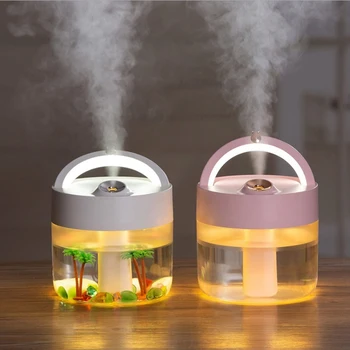 

1000ML Large Capacity Ultrasonic Air Humidifier with Lamp USB Cool Mist Maker Aroma Oil Diffuser Aromatherapy Humidifiers
