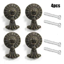 

Vintage Single Hole Drop Door Pull Handle Retro Furniture Cabinet Drawer Knobs Zinc Alloy Drop Ring Pulls For Cupboard