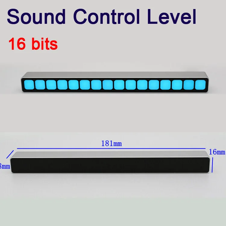 

Sound Control Mono 16-bit Level indicator LED VU Meter Amplifier Board lamps Light Speed USB POWER for car mp3