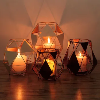 

Geometric Iron Candle Stick Candlelight Decoration Props Home Suppliers Metal Candlestick Decoration Furnishings Decor Crafts
