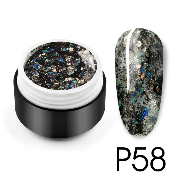 CANNI Shaped Sequin Series Nail Painting Color Gel - P58