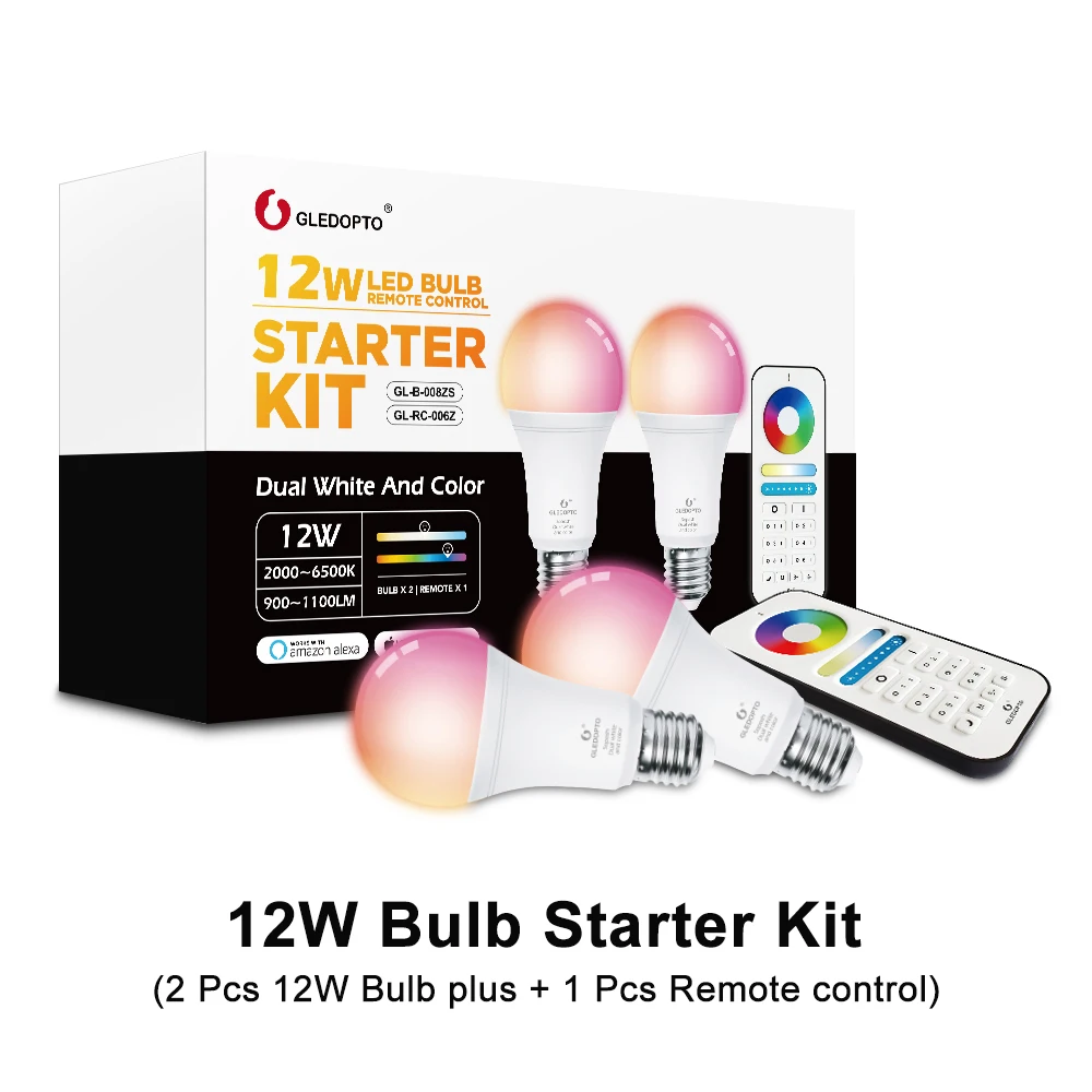 Умная Светодиодная лампа zigbee color led 12 Вт RGB и CCT(2700 6500k) работает с gateways 6 зонным