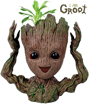 

Novelty Groot Flowerpot Planter Tree Man Cute Model Toy Pen Pot Garden Flower Planter Pot Flower Pot Children Kids Gifts