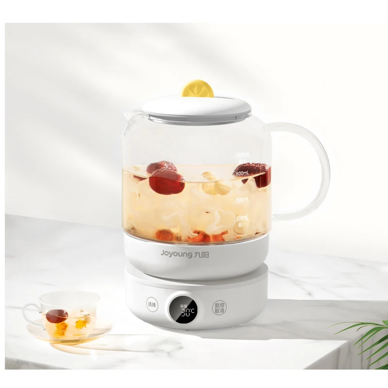 Joyoung Electric Kettle Health Preserving Pot Multifunction Cooking Porridge Stew Soup Flower Tea Glass Health Kettle 1L 4