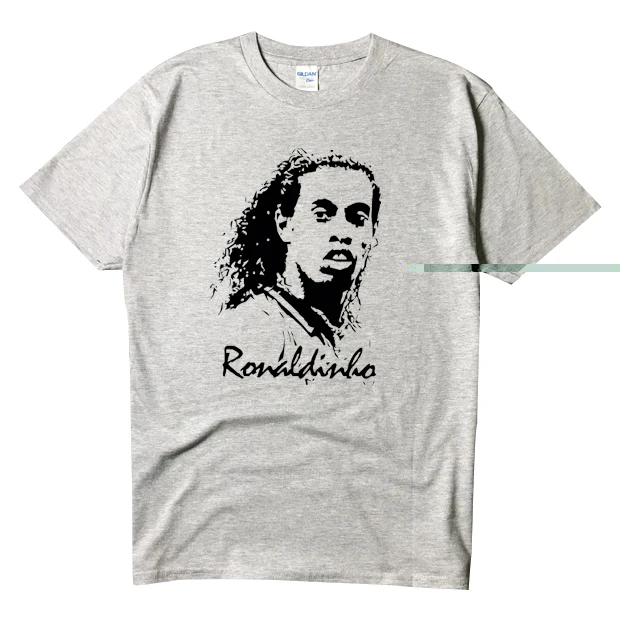 3 Новинка, ronaldinho 10, модная футболка с рисунком легенды, хлопковая Футболка с круглым вырезом и короткими рукавами для бразильских фанатов, подарок - Цвет: 3