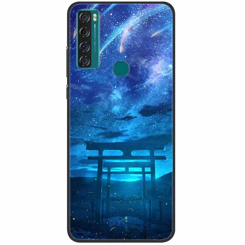 phone dry bag For TCL 20 SE Case Shockproof Soft Silicone Marble Phone Cover for TCL 20 SE Case 20se TPU Funda Painted Cartoon 6.82 inch Capa best waterproof phone pouch Cases & Covers