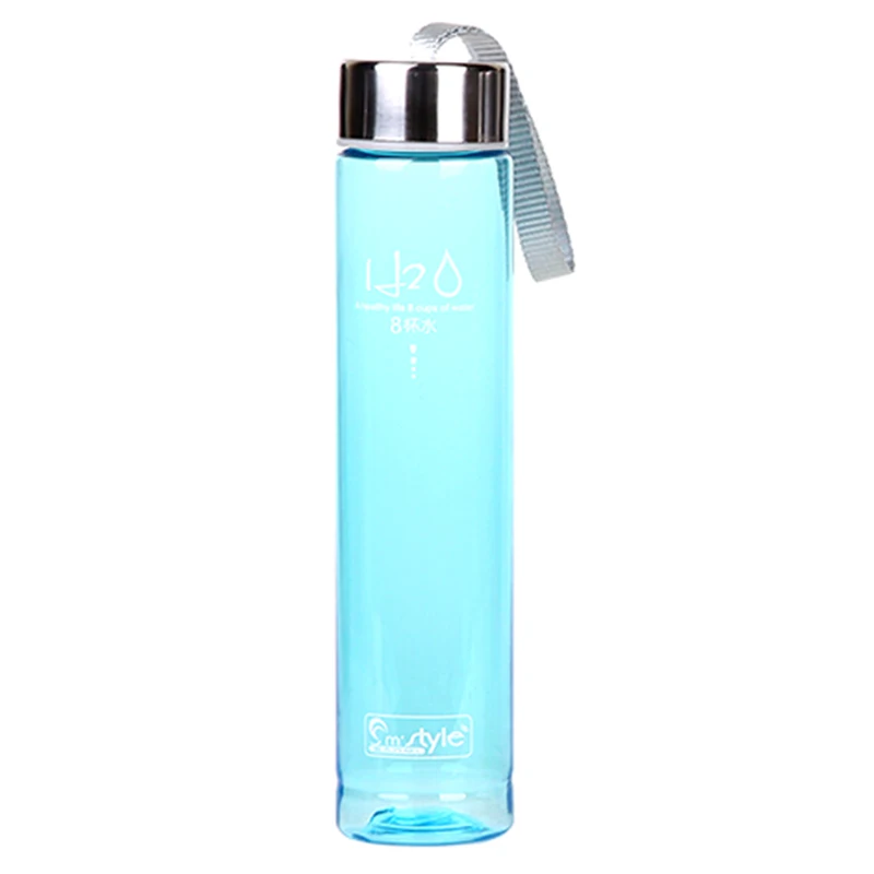 280ML Portable Transparent Bike Bicycle Sports Unbreakable Plastic Water Bottle(Color: blue) | Спорт и развлечения
