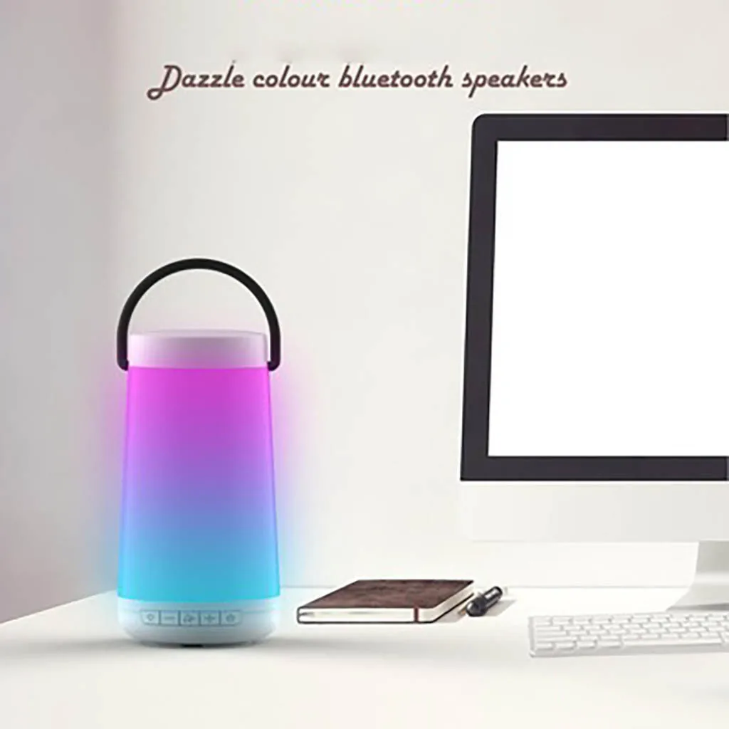 

Portable Wireless Speaker Colorful Night Light 3D Surround Stereo Built-in Mic Z923