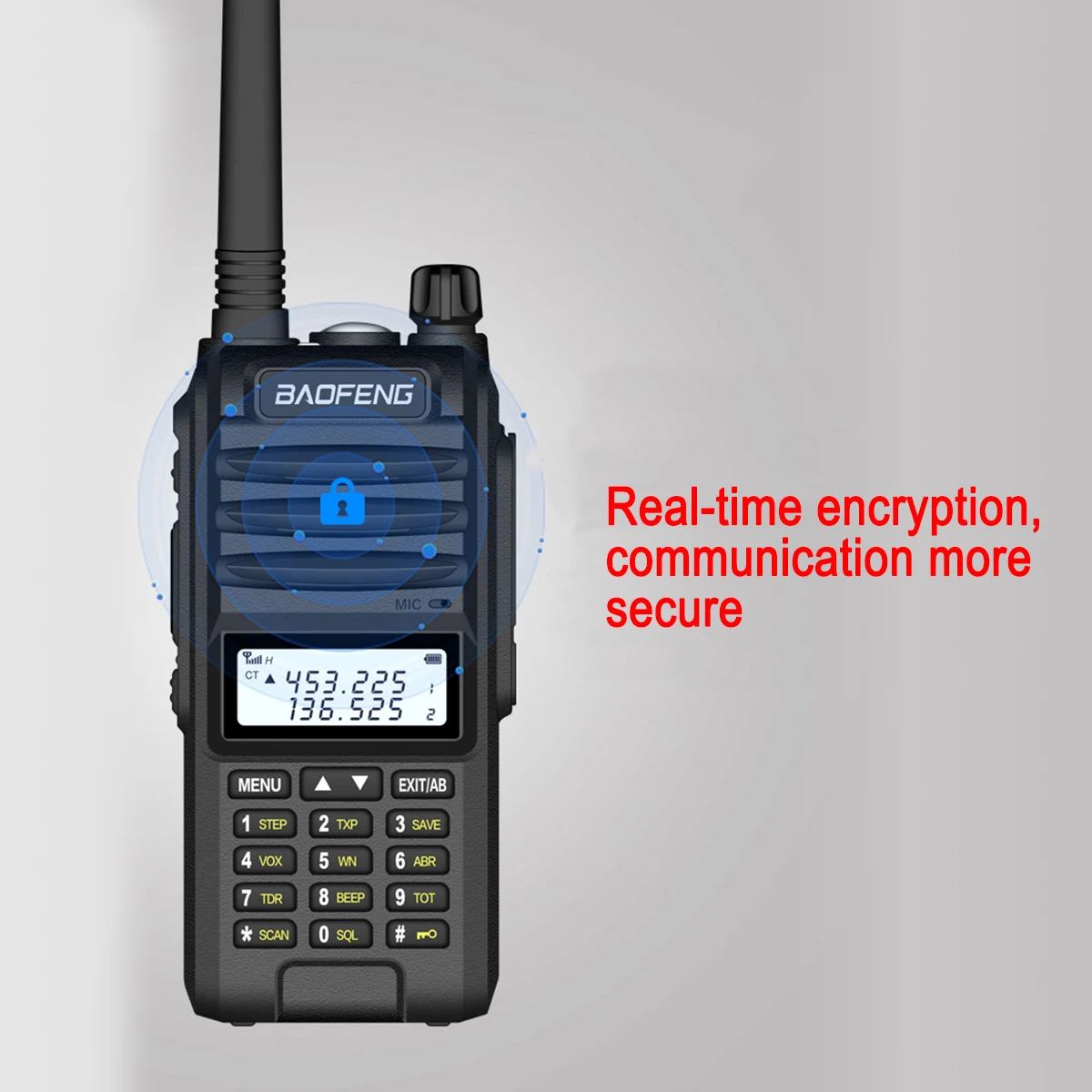 Big Discount djY6h 4800mah Baofeng BF UVF10 Walkie Talkie VHF UHF Dual Band Handheld Zwei Weg Radio VHF UHF Tragbare Radio 15km sprechen Palette