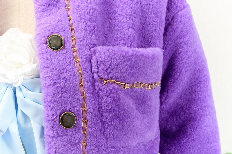 Kpop Черный Розовый Дженни же корейский фиолетовый короткий вязаный кардиган Топы пальто и леди с высокой талией Прямые джинсы женский комплект из двух предметов
