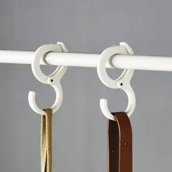 

2 Pcs Kitchen Hanger Buckle Versatile Hangers Adjustable Clasp Card Type Clasp Kitchen Wardrobe Sundries Lock~