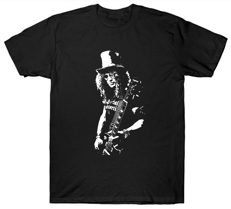 Футболка с надписью Slash гитарная гитара 1970-х 1980-х Ретро Винтажная футболка