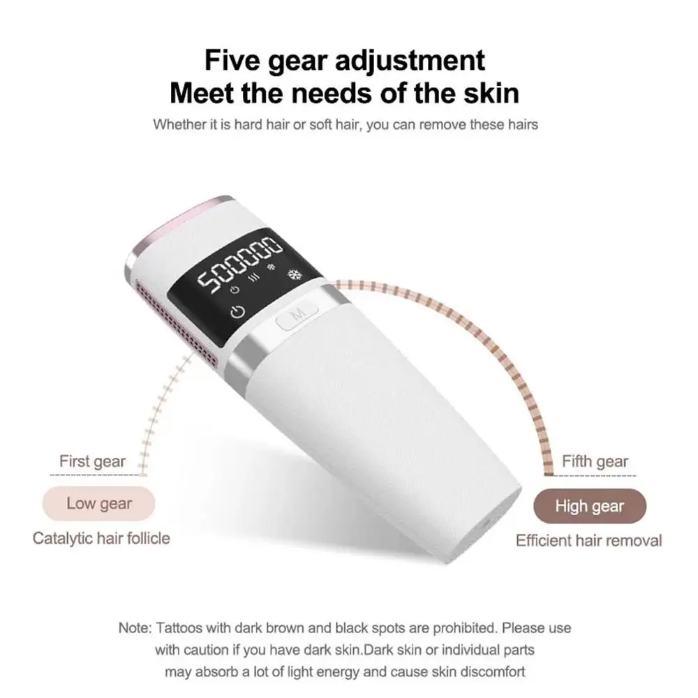 

Portable Professional Laser Epilator Photoepilator For Home Use Women Painless Hair Remover Machine