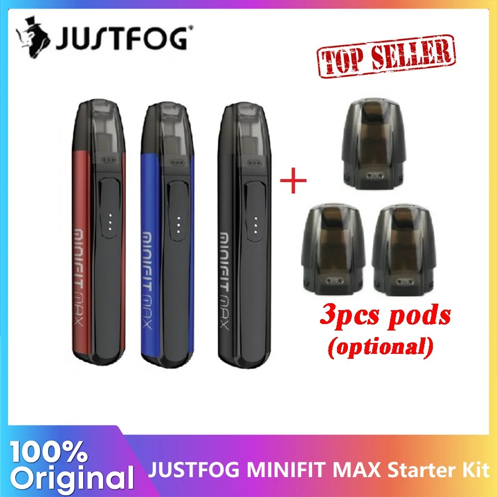 Горячая Распродажа оригинальный JUSTFOG Minifit Max Pod Vape комплект с 650 мА/ч Батарея & 1 5 мл