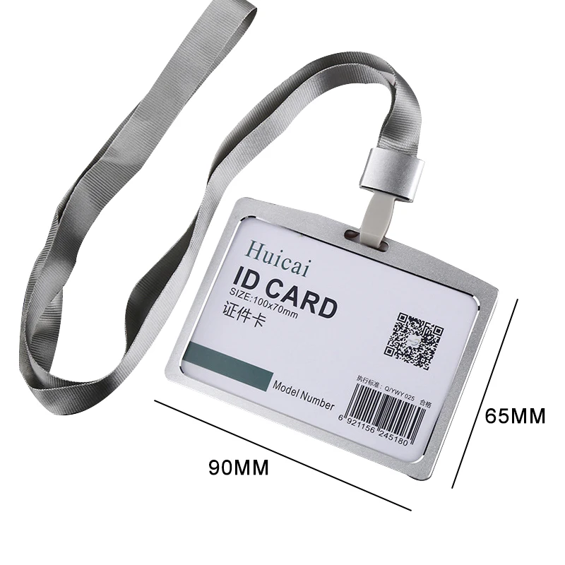 2019 Лидер продаж, алюминиевый сплав держатель для карт для сотрудника именной Обложка на удостоверение личности работы с металлом