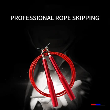 

Crossfit Speed Jump Rope Professional Skipping Rope Fitness Skip Workout Training Sports Aluminum Handle Steel Wire Jumping Rope