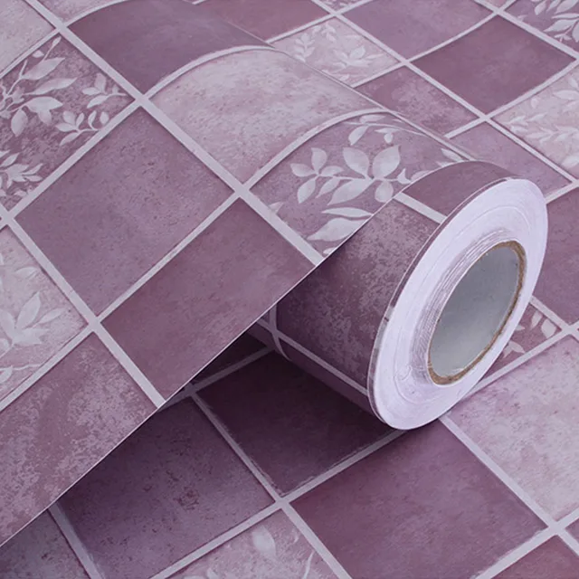 Bathroom Waterproof Mosaic Wall Stickers Kitchen Oil Proof Decoration Wallpaper Bath Toilets Self Adhesive Tiles Decorative Film 2645B